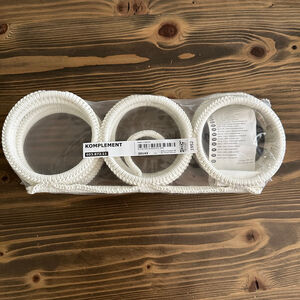 IKEA KOMPLEMENT White Multi-Use Closet Hanger Organizer Set of 3